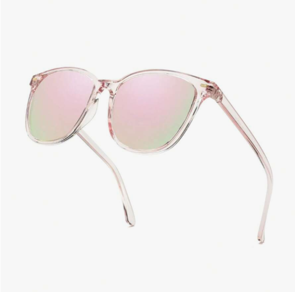 1 Pair Polarized Sunglasses For Women, Square Mirrored Shades With UV Protection Reduce Glare Sun Glasses